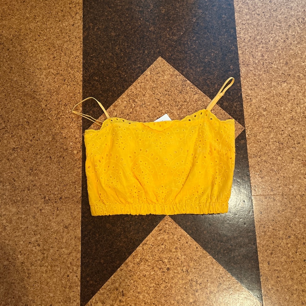 Yellow Crop top